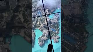 Walking on air at Burj Khalifa’s Glass Floor!  #BurjKhalifa #DubaiViews