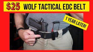 Wolf Tactical Belt. Appendix Carry EDC belt. How Does It Hold Up?