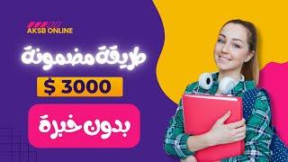 أفضل الطرق المضمونة لربح 3000 دولار من الإنترنت