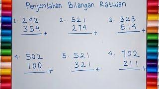 BELAJAR MATEMATIKA KELAS 2 SD - PENJUMLAHAN BILANGAN RATUSAN