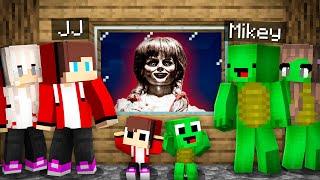 JJ and Mikey Family HIDE From Scary ANNABELLE in Minecraft! - Maizen