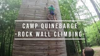 Camp Quinebarge New Hampshire  Summer Camp Rock Climbing