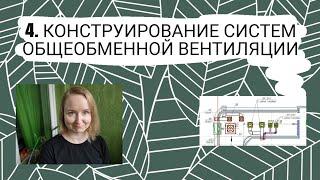 Конструирование систем общеобменной вентиляции. Проектирование систем вентиляции зданий.