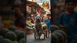 The Hardworking Cat in the Market #animation #cartoon #cat #cutecat #cats #catshorts #catvideos