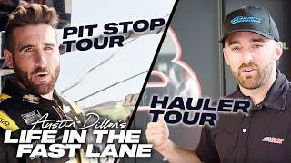 Touring a NASCAR Hauler & Live Action Pit Stop | Austin Dillon's Life In The Fast Lane | USA Network