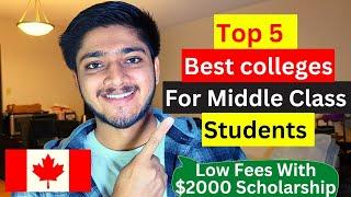 TOP 5 AFFORDABLE COLLEGES IN CANADA | ONTARIO | 2024| Canada International Students| Study in Canada