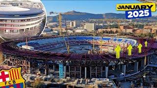 New Camp Nou Update - Roof Framework & Seating Installations || January 1, 2025