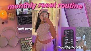 monthly reset routine! goal setting, deep clean & journal