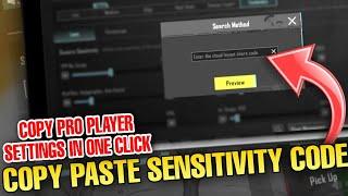BGMI Me Sensitivity Code Kaise Dale | How To Copy/Paste Sensitivity Code In Bgmi 2.5 update