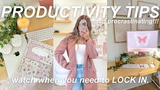 HOW TO BE PRODUCTIVE + STAY MOTIVATED! *easy productivity tips 2024*