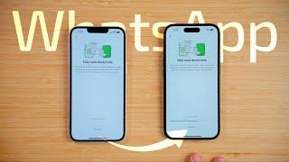How to transfer WhatsApp from one iPhone directly to another (or Android)