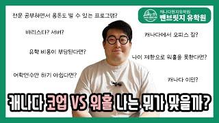 [#캐나다유학] 코업 VS 워홀 완벽 비교 분석 나에게 맞는 프로그램은? #캐나다코업 #캐나다워홀
