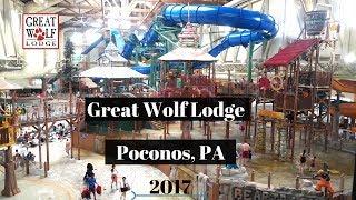 Great Wolf Lodge 2017 Poconos, PA Hotel Room Tour | Attractions and Dining