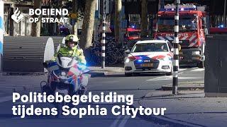 Politiebegeleiding tijdens Sophia Citytour | Veiligheidsregio | 26 voertuigen