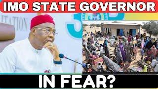 Imo State Gov. exhibits fear amidst chaos happening in the state, debunks news!