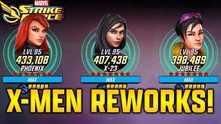 Phoenix Rework - Jubilee - X-23 - Kitty Pryde - Colossus - MARVEL Strike Force - MSF