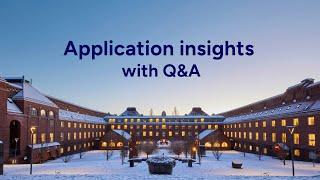 Webinar | Application insights with Q&A