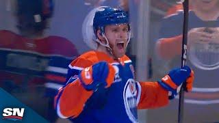 Oilers' McDavid Comes Up Big In The Clutch To Tie It Late vs. Bruins