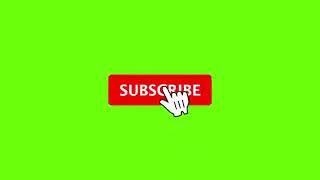 Youtube animated Green screen Subscribe button with bell icon sound| click subscribe button