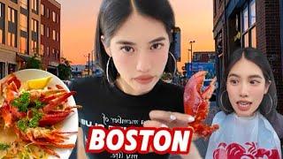 boston vlog | lobster, harvard, seaside town, cooking, whale watching