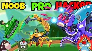 NOOB vs PRO vs HACKER in Hills Of Steel Tank Game | Oggy, Jack, Shinchan, Bob || Daddy Gaming 