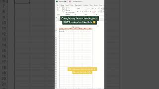 How to create Dynamic Calendar in #Excel #shorts