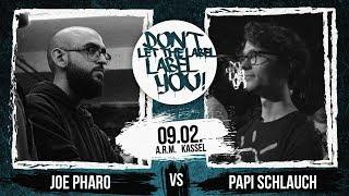 Papi Schlauch vs Joe Pharo // DLTLLY RapBattle (Kassel) // 2019