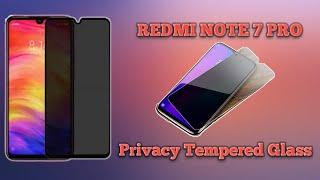 Redmi Note 7 pro  Privacy Tempered Glass | How to apply | Screen Protecter  | Mobile View