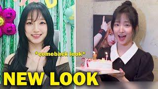 UNIS Yunha debuts new hair style, and visits her birthday cafe