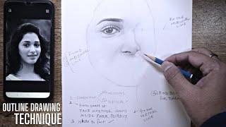 Why you fail in outline drawings | Pencil measurements tutorial for beginners