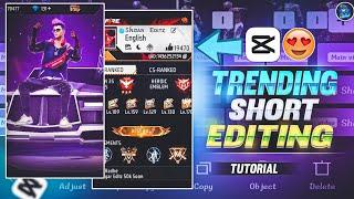 Trending Short Editing Tutorial Ff || Capcut Ff Profile Video Edited Tutorial - Sagar Editz