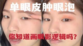 单眼皮眼妆|新手如何有效画眼影？超干货！包教包会