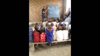 Preschoolers learning their vowels with George