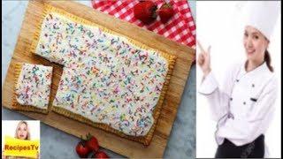 How To Make giant strawberry pop tart  At Home  |  By RecipesTv