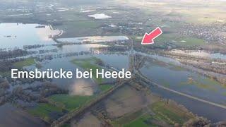 Dörpen (Niedersachsen) Hochwasser 04.01.24 Luftaufnahme