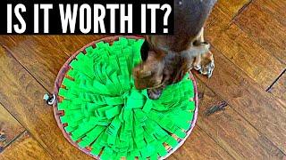 AWOOF Pet Snuffle Mat for Dogs, Interactive Feed Game for Boredom (Full Review)