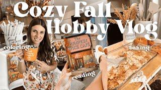 COZIEST Fall Vlog: Coloring, Baking, Reading & Chats! 