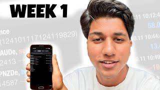 TURNING 50$ INTO 500$ | WEEK 1 | FOREX TRADING CHALLENGE  | KUSH GUPTA