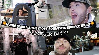 Home Sauna & The MOST Romantic   Spooky Night ~ Vlogtober Day 29