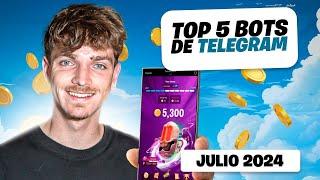 TOP 5 MEJORES BOTS DE TELEGRAM PARA GANAR DINERO | Julio 2024