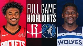 Game Recap: Timberwolves 113, Rockets 106