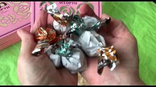 ASMR Unpacking of various sweets.  We reveal the secrets of beautiful candy wrappers!