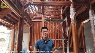Nhà gỗ Lim 3 gian cực chất - giá cả phù hợp - Từ đường họ Nguyễn Đức - Bắc Giang