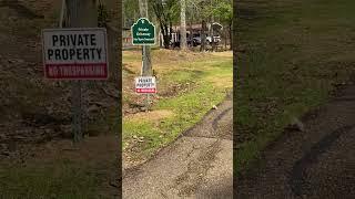 Mr Kelleys property with access blocked off for homeowner on FAWN Drive