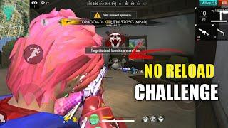 WINNING WITHOUT RELOADING FREE FIRE | NO RELOAD CHALLENGE FREE FIRE