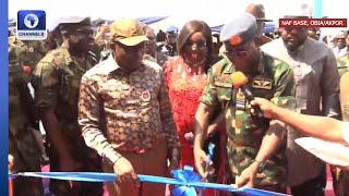 Governor Fubara Commissions Twin Blocks Of Flats In NAF Base, Rivers