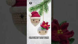 Santa & Mrs Claus from Amigurumi Christmas Ornaments by Linda Wright on Amazon #amigurumi #crochet