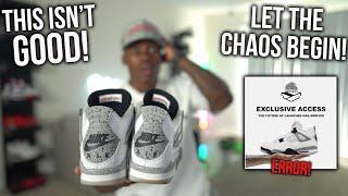  THE JORDAN 4 WHITE CEMENT CHAOS ALREADY STARTED! THE RELEASE IS ALREADY GETTING OUT OF HAND! 