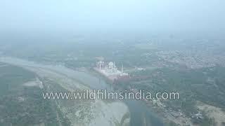 Taj Mahal - rare view from Agra over-flight