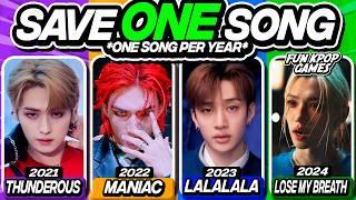 SAVE ONE KPOP SONG: SAME GROUP + ONE SONG PER YEAR #1 - FUN KPOP GAMES 2024